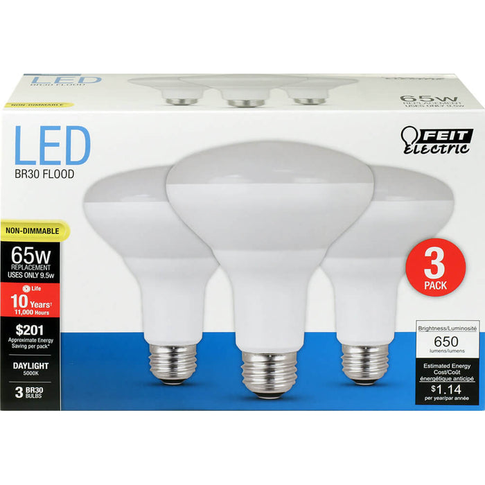 650 Lumen 5000K Non-Dimmable BR30 LED