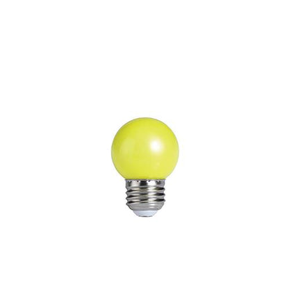 Bulbrite LED/G14Y 1 Watt Ambient LED Color Light G14 Bulb, Medium Base, Yellow