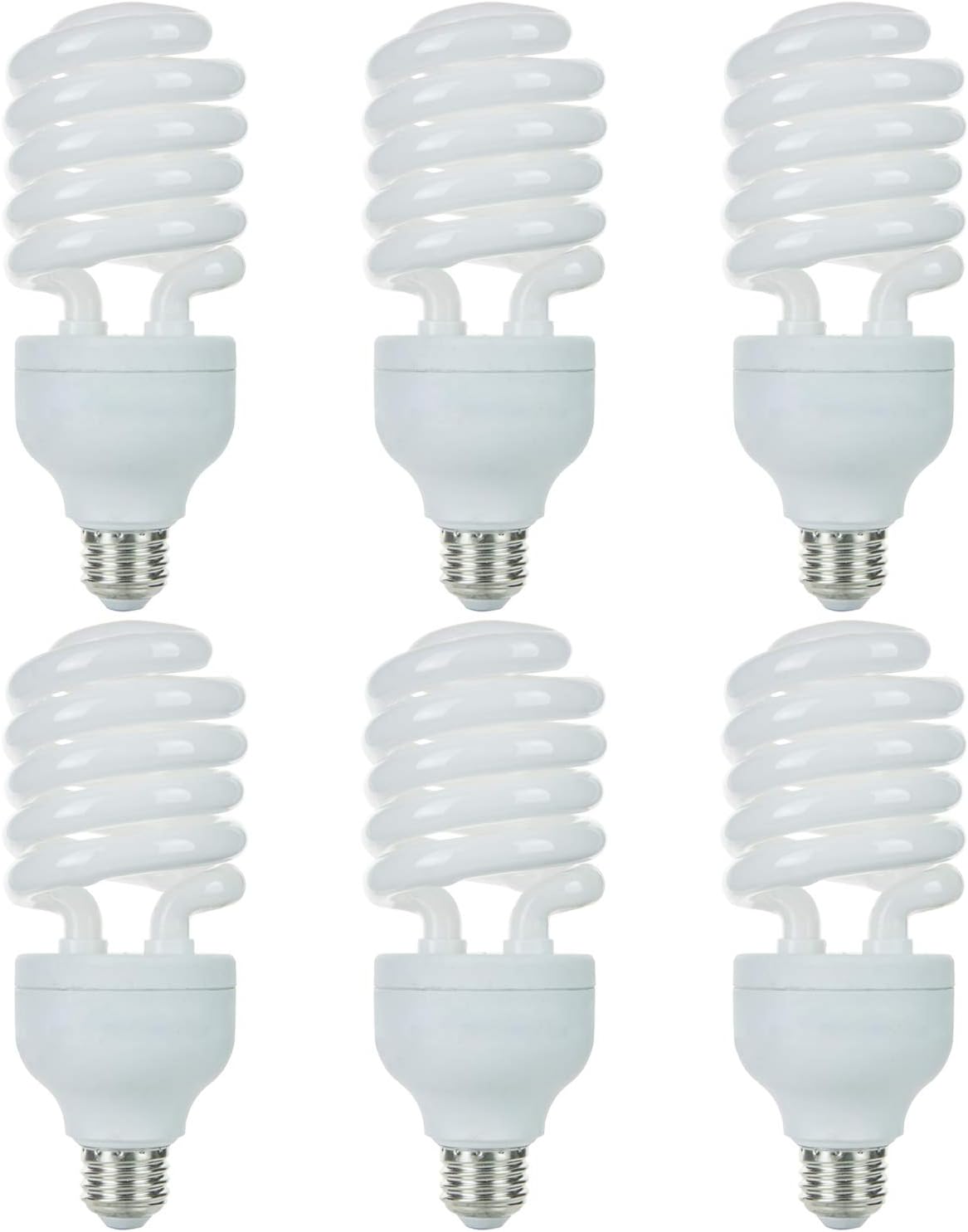 Sunlite 42 Watt High Wattage Spiral Medium Base Daylight (6 Pack)