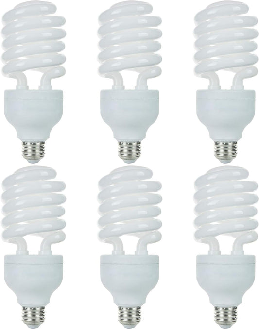 Sunlite 42 Watt High Wattage Spiral Medium Base Daylight (6 Pack)