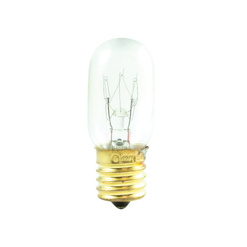 Bulbrite 15T7N 15 Watt Incandescent Amusment & Appliance T7 Bulb, Intermediate Base, Clear