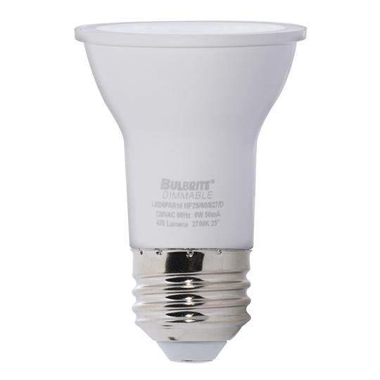 BULBRITE LED PAR16 MEDIUM SCREW (E26) 6W DIMMABLE LIGHT BULB 3000K/SOFT WHITE 60W HALOGEN EQUIVALENT 1PK (771414)