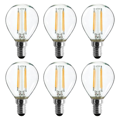 Sunlite 81126 LED Filament G16.5 Globe 3-Watt (25 Watt Equivalent) Clear Dimmable Light Bulb, 3000K - Warm White