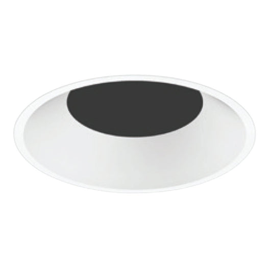 ENTRA LED 3" ROUND BEVEL FLANGELESS SOLITE LENS SHOWER TRIM WHITE
