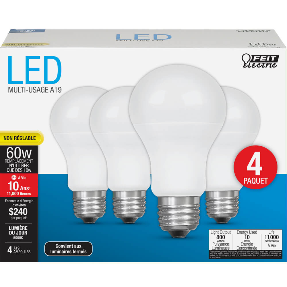 800 Lumen 5000K Non-Dimmable LED