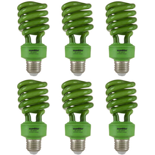 Sunlite SL24/G 24 Watt Spiral Energy Saving Compact Fluorescent CFL ...(6 Pack)