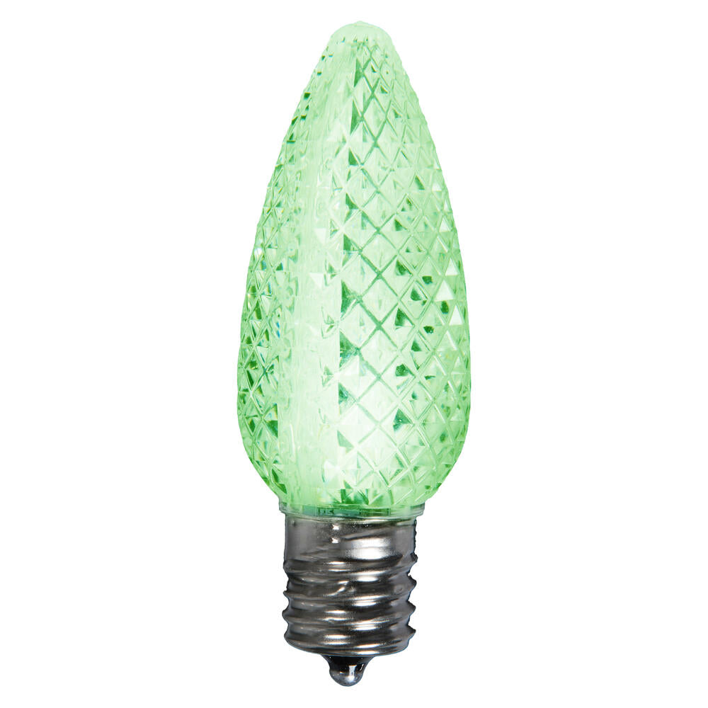 Vickerman C7 LED Lime Faceted Replacement Bulb, - 50 Pack