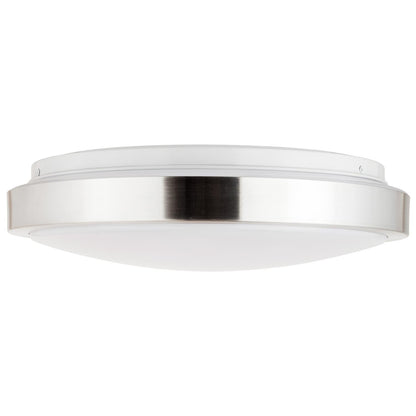 Sunlite 87766 LED 13 Inch Slim Saucer Flushmount Ceiling Light Fixture, 21 Watts (100W Equivalent), 1450 Lumens, Adjustable 5 CCT 2700K-5000K, 120V, Dimmable, 50,000 Hour Lifespan, Brushed Nickel