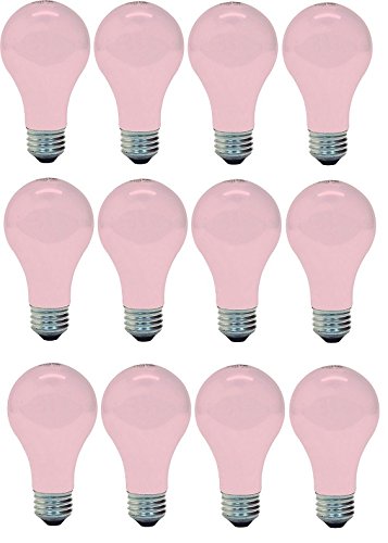 GE Lighting 97483 Incandescent Light Bulb, 60w, Soft Pink Beauty Bulb - Warm Glowing Light Enhances Skin Tones and Complexion