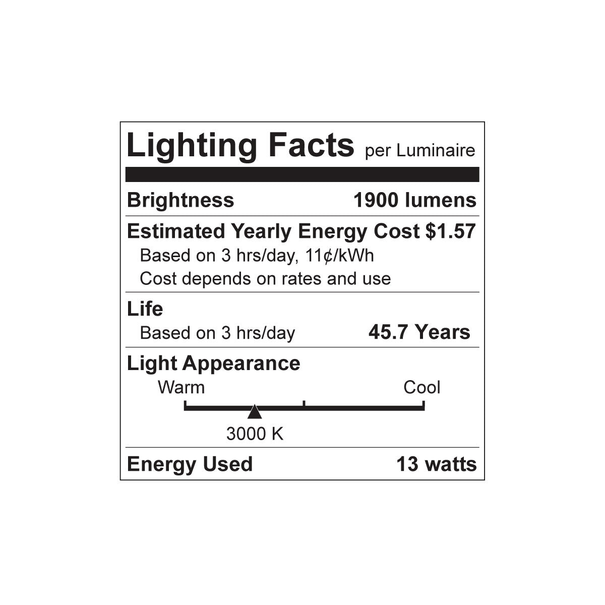 Luxrite LED 4' T8 3 Way Universal Clear Light Tube, G13 Base, 13W, 1900 Lumens, 3000K - Soft White, 83 CRI, Clear Finish (LR34195)
