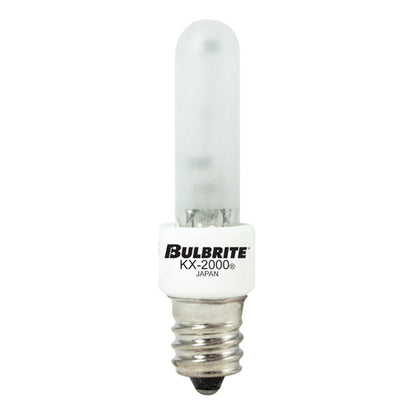 Bulbrite KX60FR/E12 60 Watt KX-2000 Dimmable Krypton/Xenon T3 Capsule Bulb, Candelabra Base, Frost