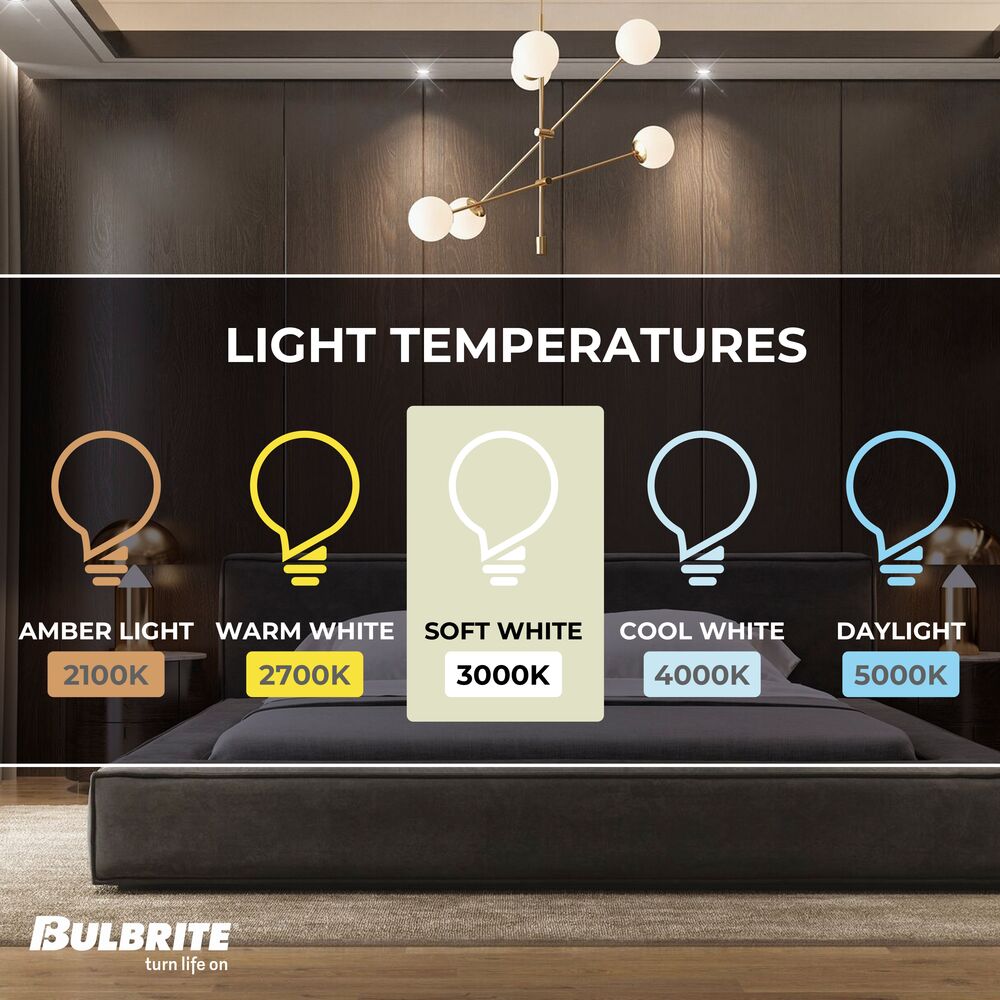 Bulbrite LED Filament Pack of (4) 3.5 Watt Mini T4 Light Bulbs with Clear Finish and Bi-Pin (G9) Base - 3000K (Soft White Light), 300 Lumens