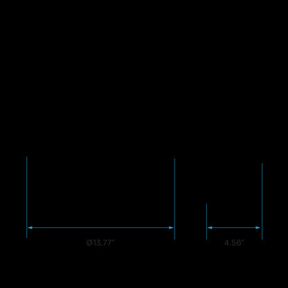 Luxrite LED Surface Mount Cloud 14" Round Puff, 25W, 1875 Lumens, Color Selectable - 2700K/3000K/3500K/4000K/5000K, 80 CRI, Frost White Finish, Dimmable, Pack of 2 (LR23162)