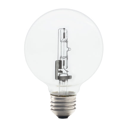 Bulbrite 43G25CL/ECO 43 Watt Dimmable Eco Halogen G25 Globe, Medium Base, Clear, 60 Watt Equivalent