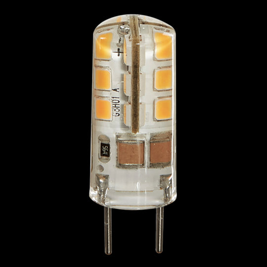 Luxrite G8 LED 1.29" Light Bulb, 2W, 140 Lumens, 120V, 2700K - Warm White, Clear Finish, Pack of 5 ( (LR24609)