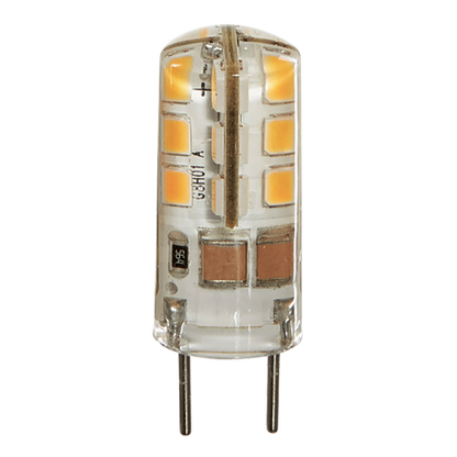 Luxrite G8 LED 1.29" Light Bulb, 2W, 140 Lumens, 120V, 2700K - Warm White, Clear Finish (LR24609)
