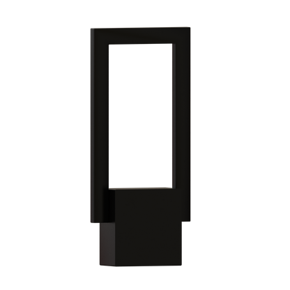 Catola LED Modern Geometric Rectangle Outdoor Wall Sconce Black