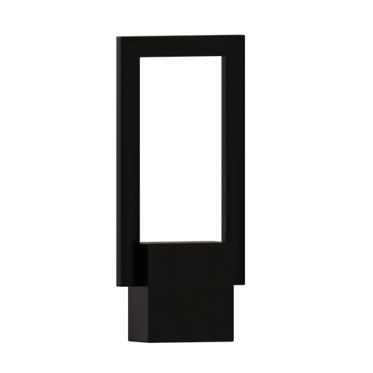 Catola LED Modern Geometric Rectangle Outdoor Wall Sconce Black