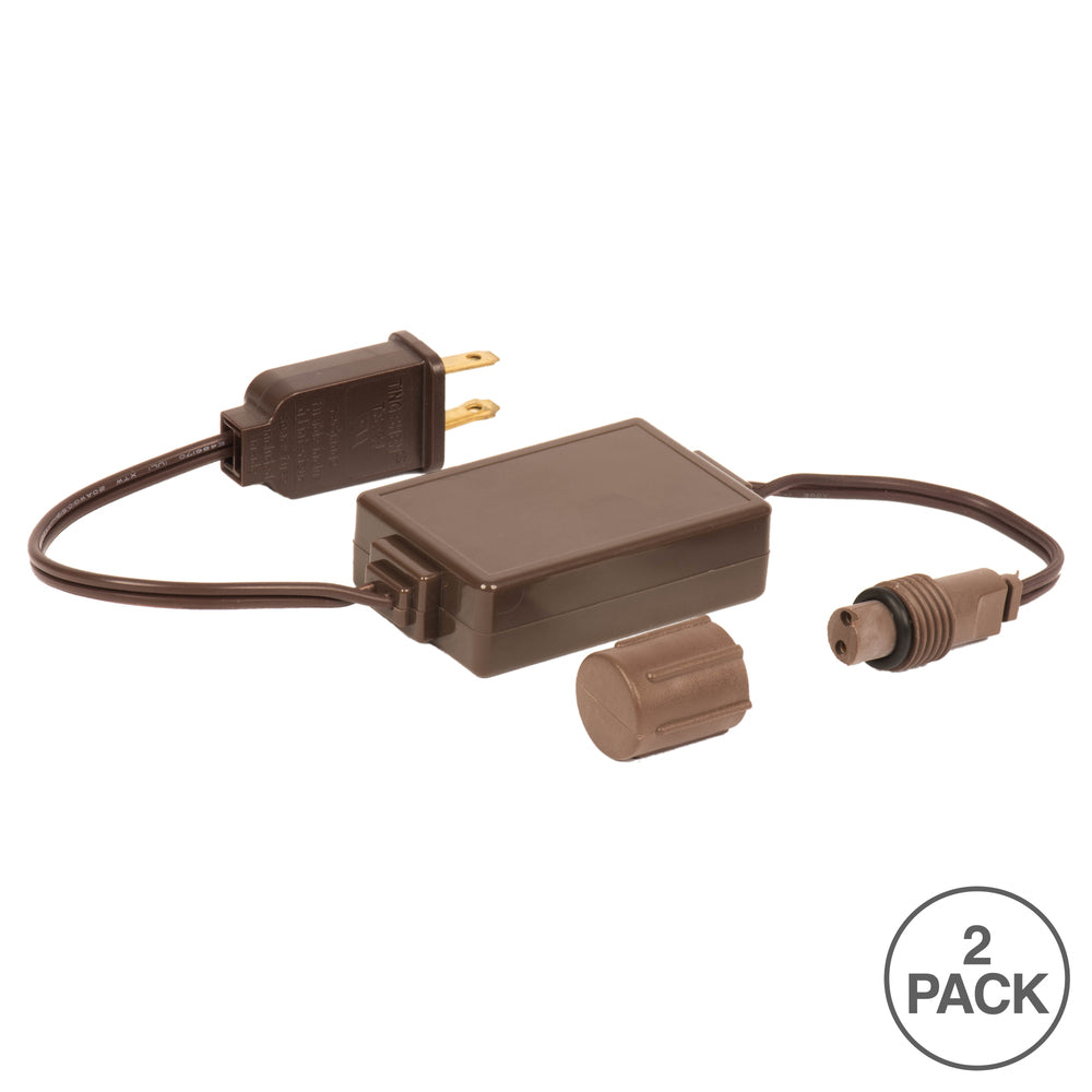 Vickerman 12 UL Rectified Coaxial Brown Wire Power Cord - 4 Pack.