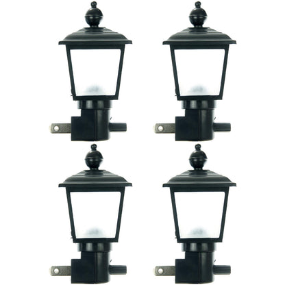 Sunlite E154 Black/Clear Lamp Post Decorative Night Light