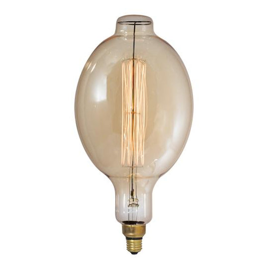 BULBRITE INCANDESCENT BT56 MEDIUM SCREW (E26) 60W DIMMABLE NOSTALGIC LIGHT BULB 2200K/AMBER 1PK (137201)