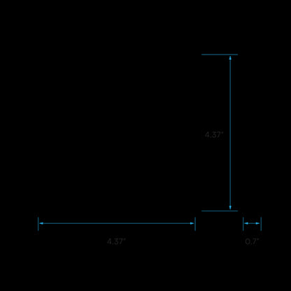 Luxrite LED Surface Mount 4" Square Slim, 10W, 600 Lumens, Color Selectable - 3000K/4000K/5000K, 80 CRI, White Finish, Dimmable, Pack of 2 (LR23591)