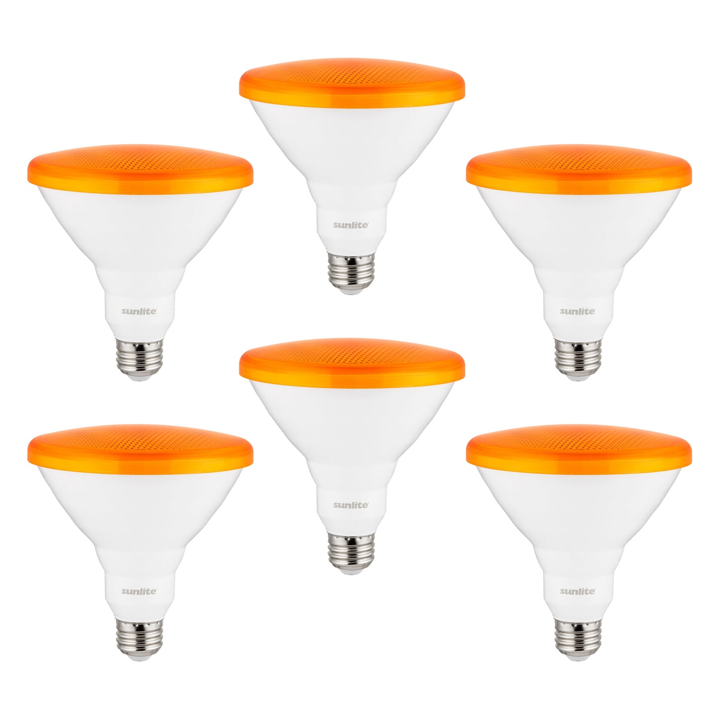 Sunlite LED PAR38 Orange Floodlight Bulb, 8W (25W Equivalent), Medium (E26) Base, Indoor, Outdoor, Wet Location, Turtle Safe and Wildlife Friendly, 25,000 Hour Lifespan, UL Listed