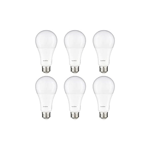 Sunlite 82106 LED A21 Light Bulb, 20 Watts (150w Equivalent), 2550 Lumens, Medium E26 Base, 120-227 Multi-Volt, Non-Dimmable, UL Listed, 4000K Cool White, Pack of 6