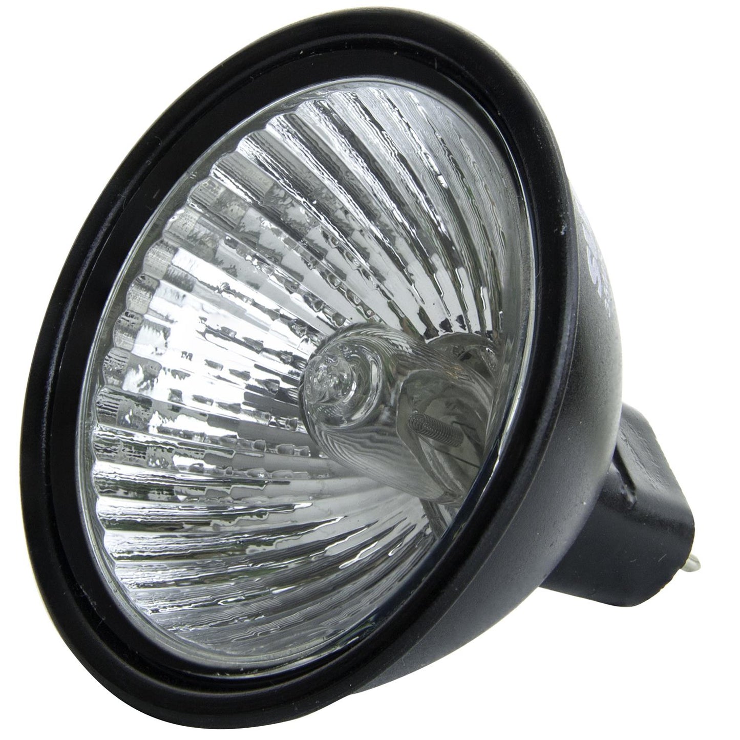 Sunlite 20 Watt, 38° Flood, Black Back MR16 Mini Reflector with Cover Guard, GU5.3 Bi-Pin Base