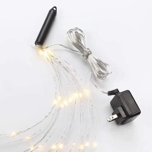 BULBRITE FIXTURES LED STARRY LIGHT SILVER MULTI-STRAND (PLUG IN) STRING 2700K/WARM WHITE 1PK (810065)