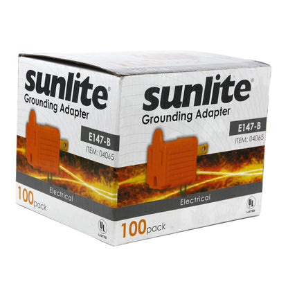 Sunlite E147/B Grounding Adapter 100 Pack