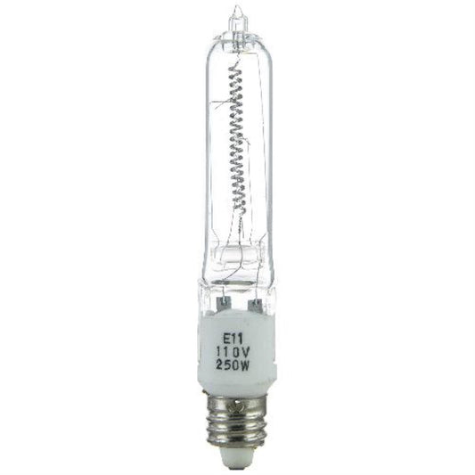 Sunlite Halogen 250 Watt Single Ended T4 Clear Light Bulb