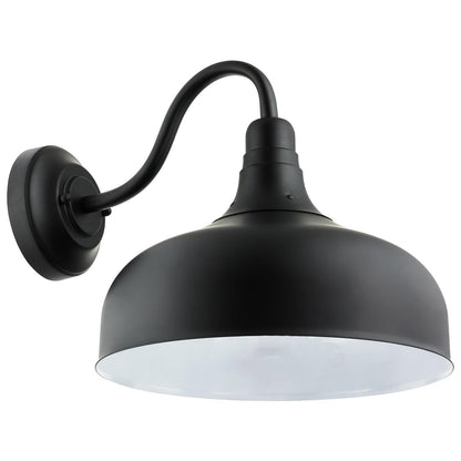Sunlite LED Gooseneck Rustic Barn Fixture, 30 Watts, 120 Volts, Dimmable, 700 Lumen, 50,000 Hour Life Span, Outdoor or Indoor, Matte Black Finish, ETL Listed, 3000K Warm White