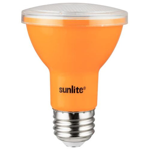 Sunlite 81469 LED PAR20 Colored Recessed Light Bulb, 3 Watt (50w Equivalent), Medium (E26) Base, Floodlight, ETL Listed, Amber, 1 pack