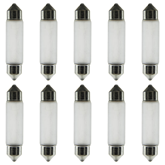 10 Watt T3.25 Xelogen, Festoon Base, Frost (10 Pack)