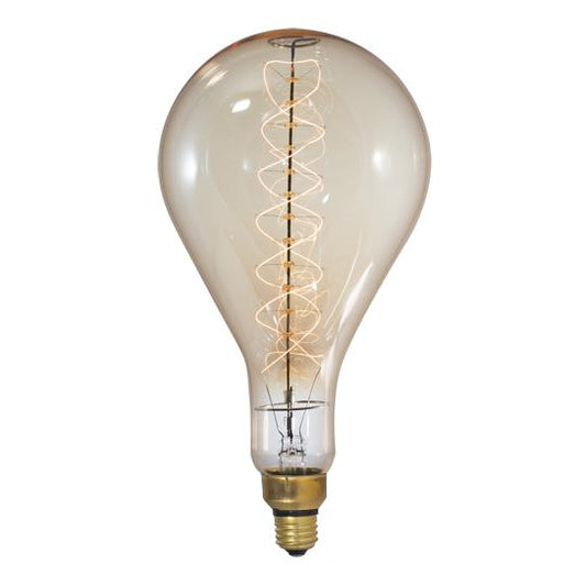 BULBRITE INCANDESCENT PS56 MEDIUM SCREW (E26) 60W DIMMABLE NOSTALGIC LIGHT BULB 2200K/AMBER 1PK (137101)