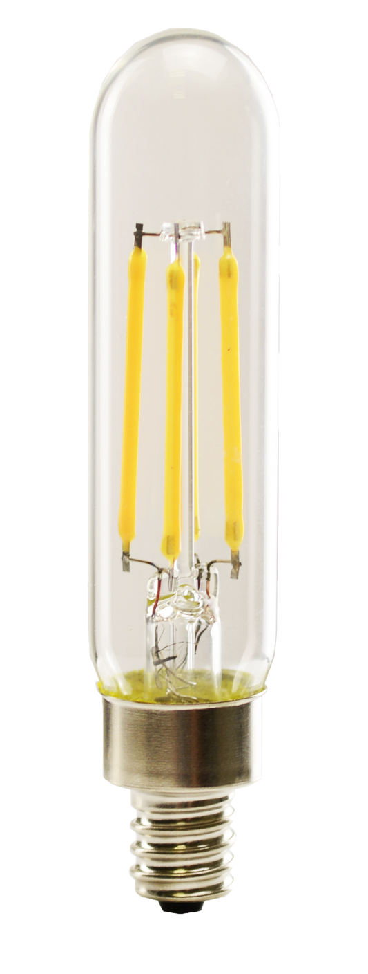 Luxrite LED T6.5 Tubular Light Bulb, E26 Medium Base, 5W, 2700K - Warm White, 80 CRI, Clear Finish, Dimmable (LR21622)