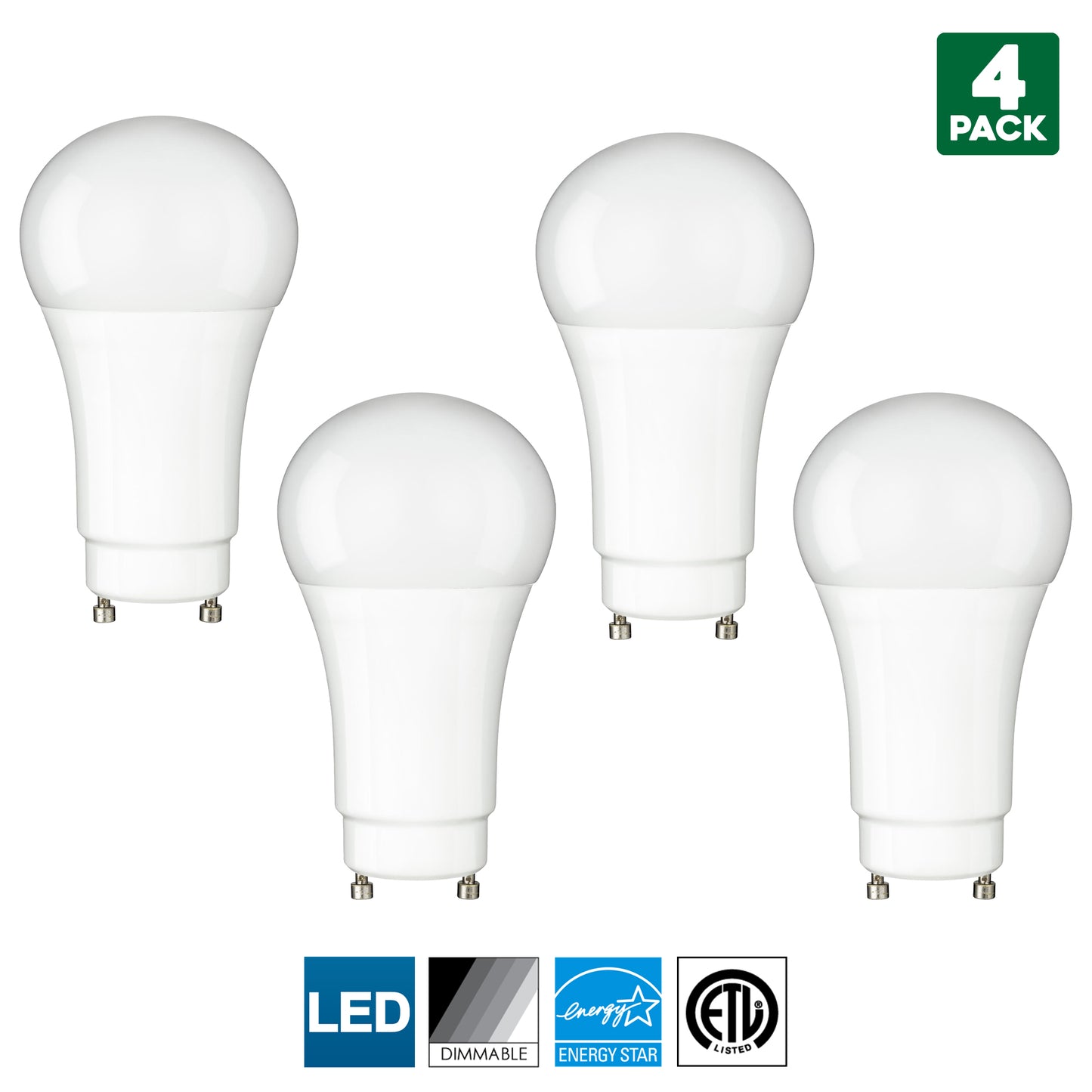 Sunlite GU24 Base LED Bulb, Dimmable, 10 Watt (60 W Equivalent), CFL Replacement, 5000K Super White, 800 Lumens, 15000 Hour Life Span