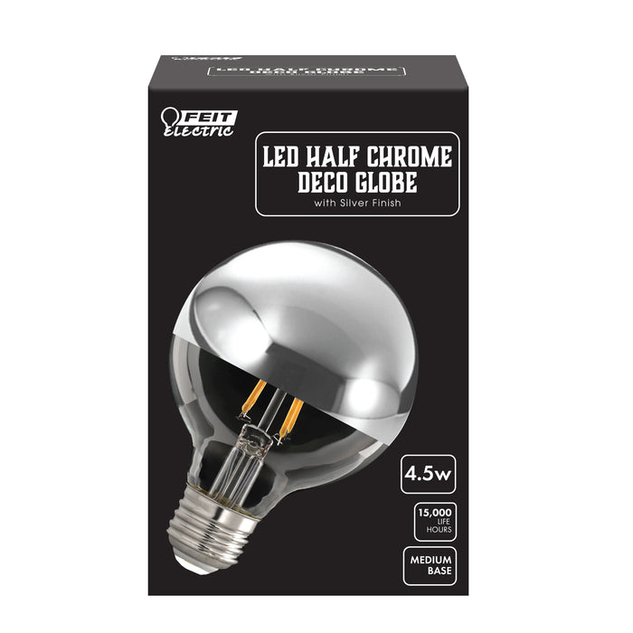 G25 Chrome Top Decorative LED Light Bulb