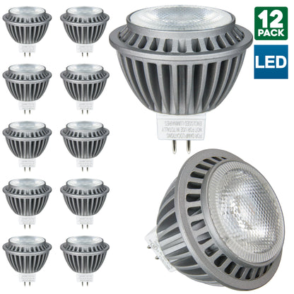 Sunlite LED MR16 Mini Reflector 7W (50W Halogen Equivalent) Light Bulb (GU5.3) Base, Warm White