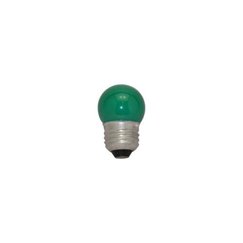 Bulbrite 7.5S11G 7.5W Dimmable S11 Night Light Replacement Bulb, Medium Base, Green