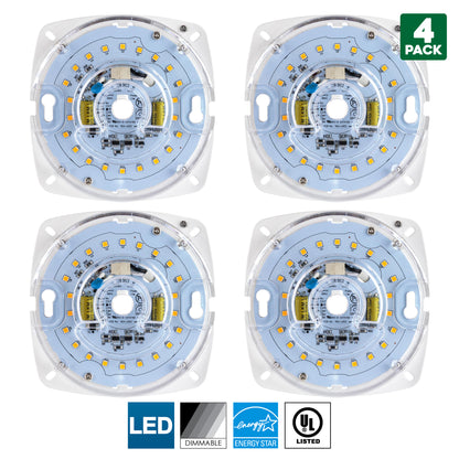 Sunlite LED Retrofit Light Engine, 4-Inch, 4000K Cool White, 17 Watt, Dimmable, Flush Ceiling Fixture LED Upgrade Panel, Energy Star Compliant, Commercial Grade, 90 CRI