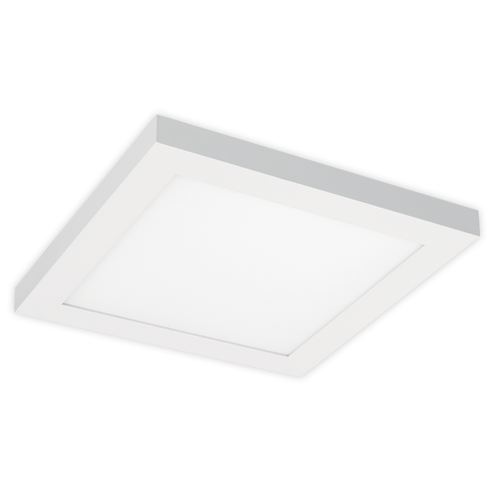 Luxrite LED 1X1 Surface Mount Panel, 18W, 1500 Lumens, Color Selectable - 2700K/3000K/3500K/4000K/5000K, White Finish, 80 CRI, Dimmable (LR24025)