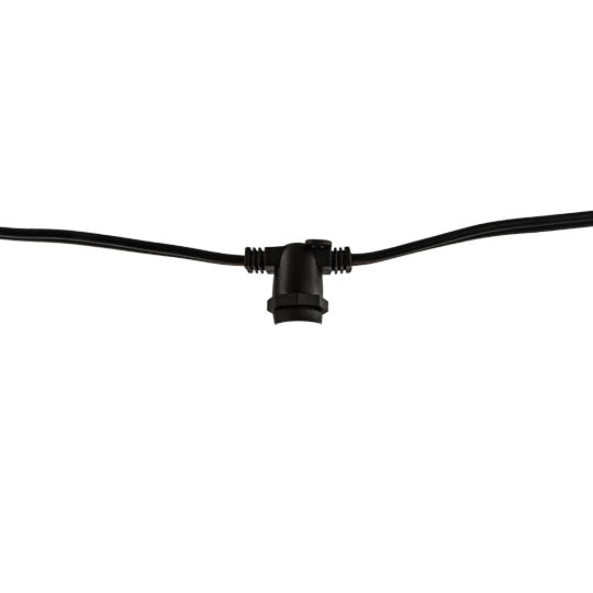 Bulbrite Pack of (2) 14 ft, 10-Socket Decorative String Light Kit with E12 Base (Bulbs not Included), Black