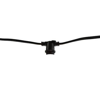 Bulbrite Pack of (2) 14 ft, 10-Socket Decorative String Light Kit with E12 Base (Bulbs not Included), Black