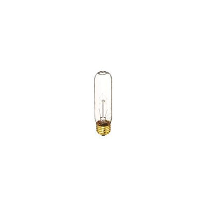 Bulbrite 25T10C 25 Watt Incandescent Showcase/Aquarium/Display T10 Tubular Bulb, Medium Base, Clear