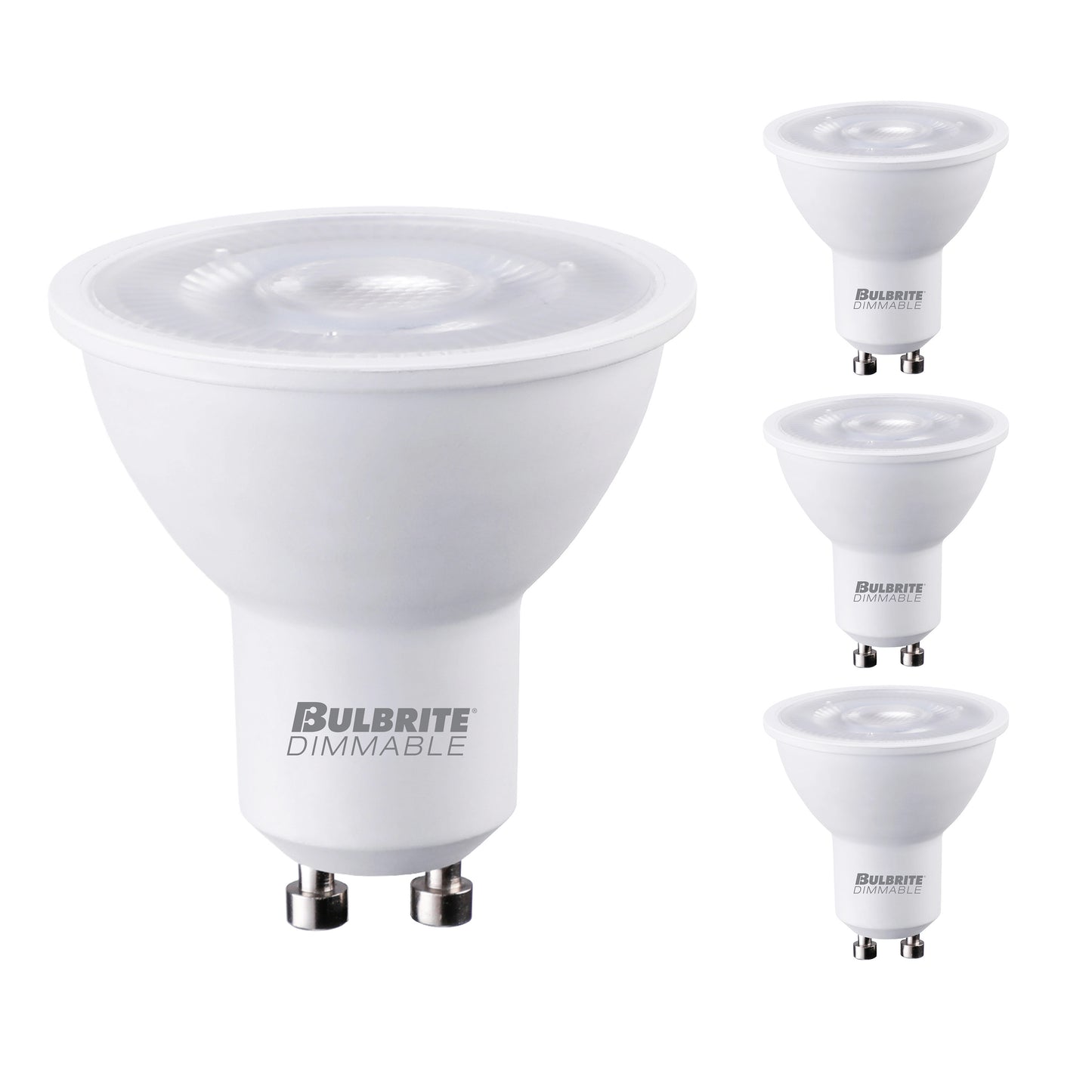 BULBRITE 6.5W LED PAR16 GU10 2700K FLOOD DIMMABLE 80CRI 120V-4PK