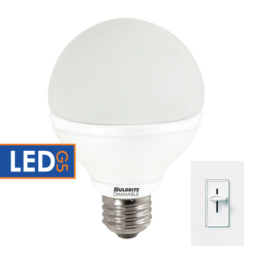 Bulbrite LED8G25/O/27K/D 8 Watt Dimmable LED G25 Globe, Medium Base, Warm White