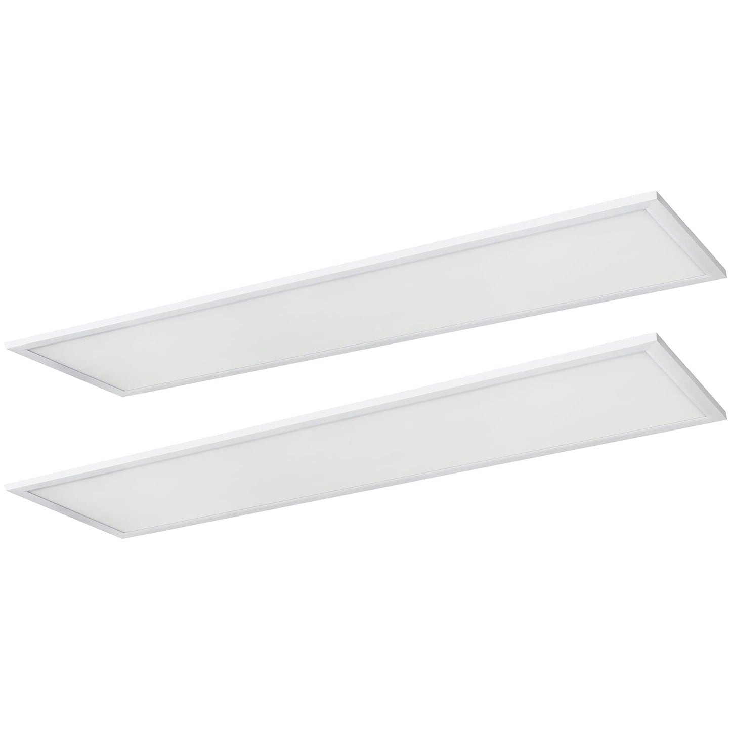 2-Pack Sunlite 1x4 Foot LED Lay-in Light Panel Fixtures, Color Tunable (35K/40K/50K), Power Tunable (20W/30W/40W), 120/277 Volt, Dimmable, White Finish, 50,000 Hour Life Span, ETL & DLC Listed