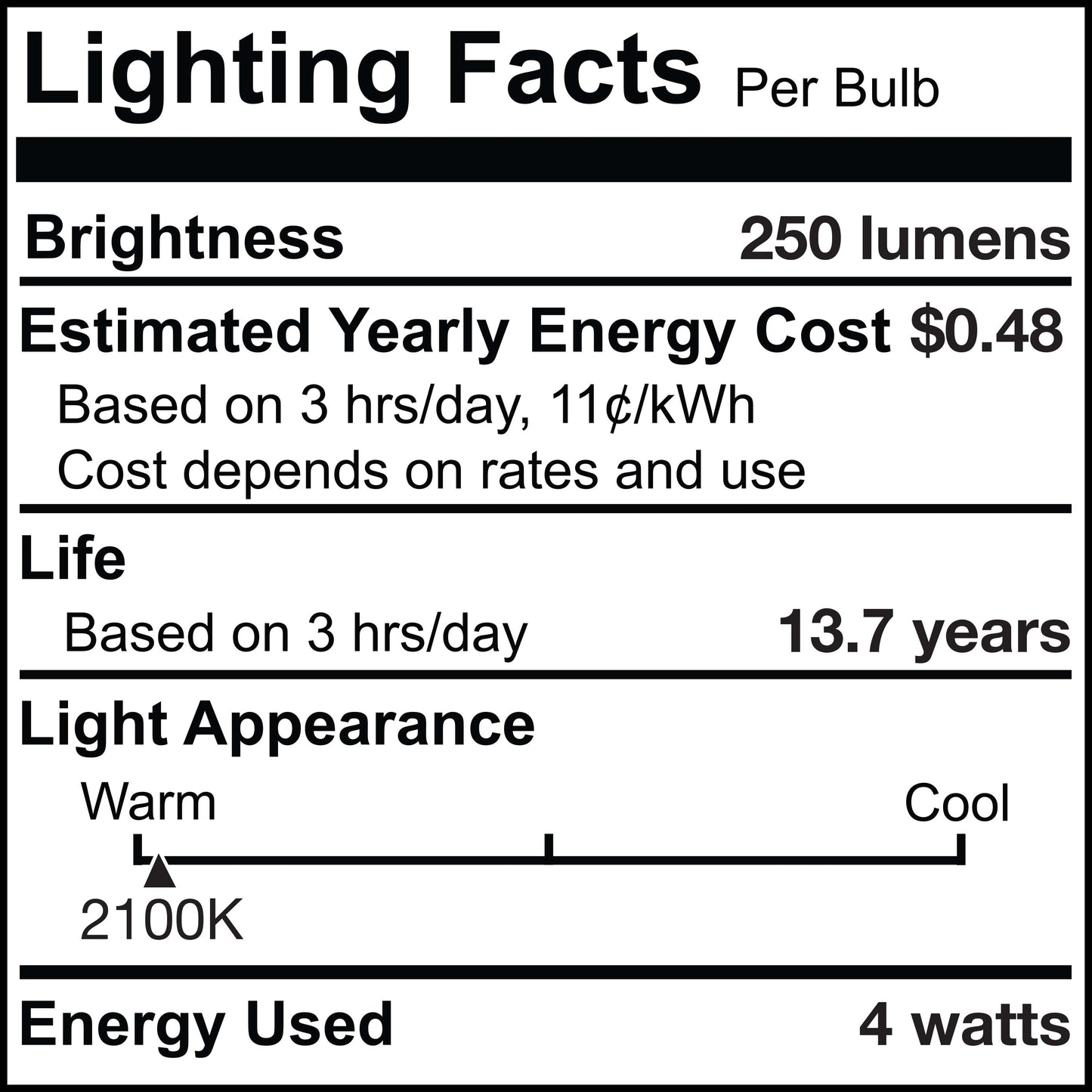 Bulbrite Spunlite Pack of (4) 4 Watt Dimmable C15 LED Filament Light Bulb with Amber Glass Finish and Medium (E26) Base - 2100K (Amber Light), 250 Lumens